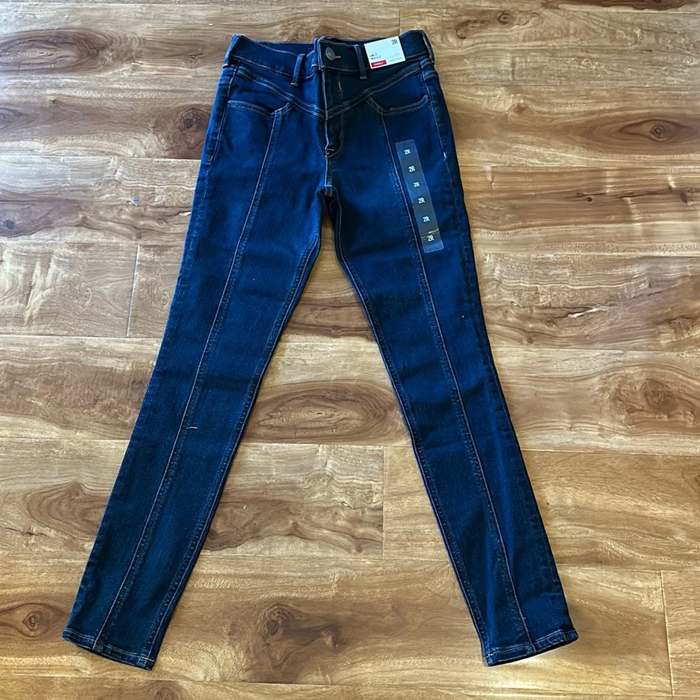 Women's Dark Blue Slim Stretch Jeans